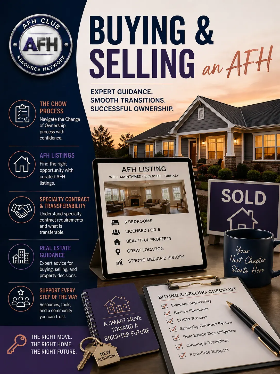 Cover art: Buying or Selling an Adult Family Home