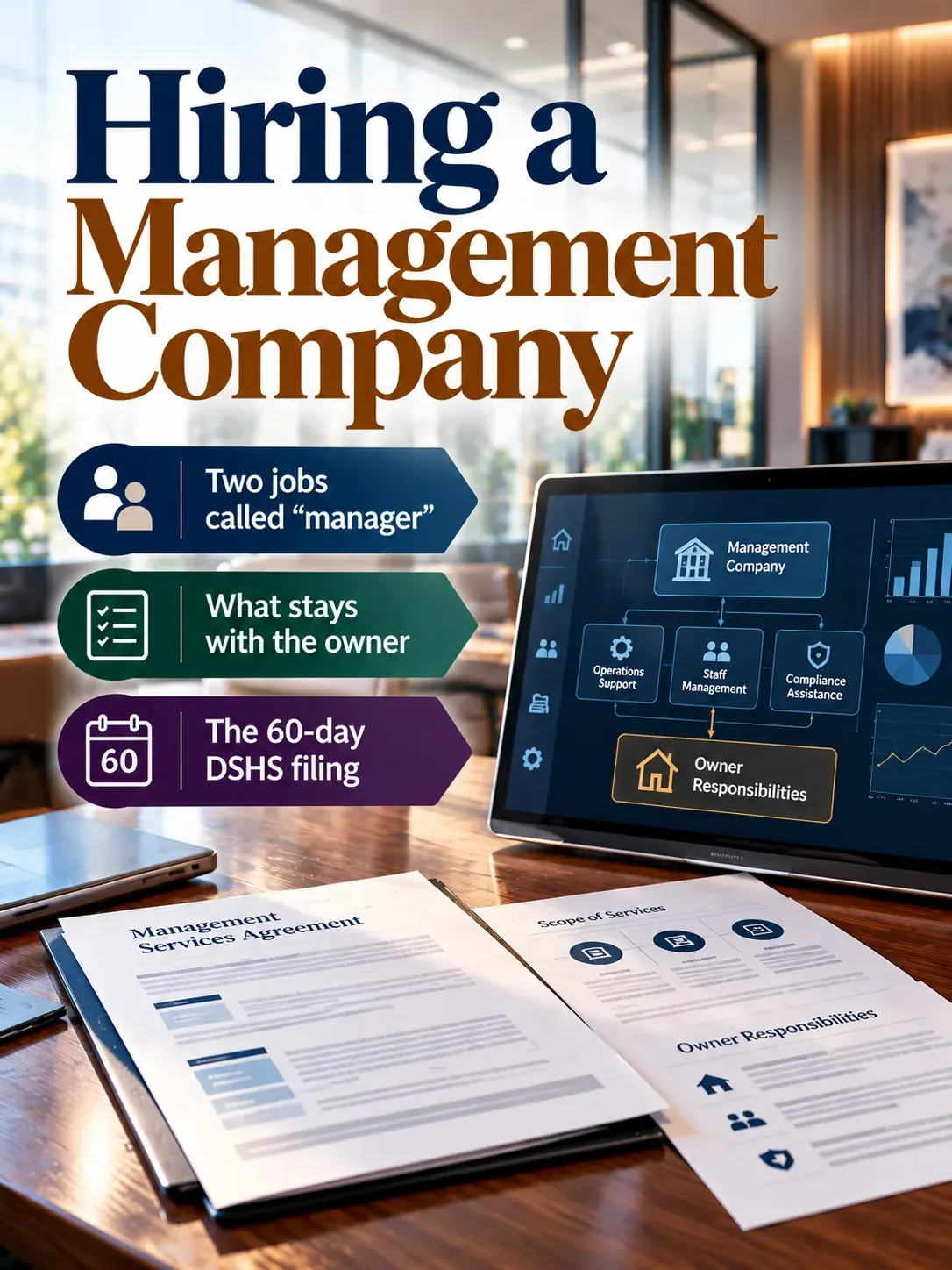 Cover art: Hiring an AFH Management Company