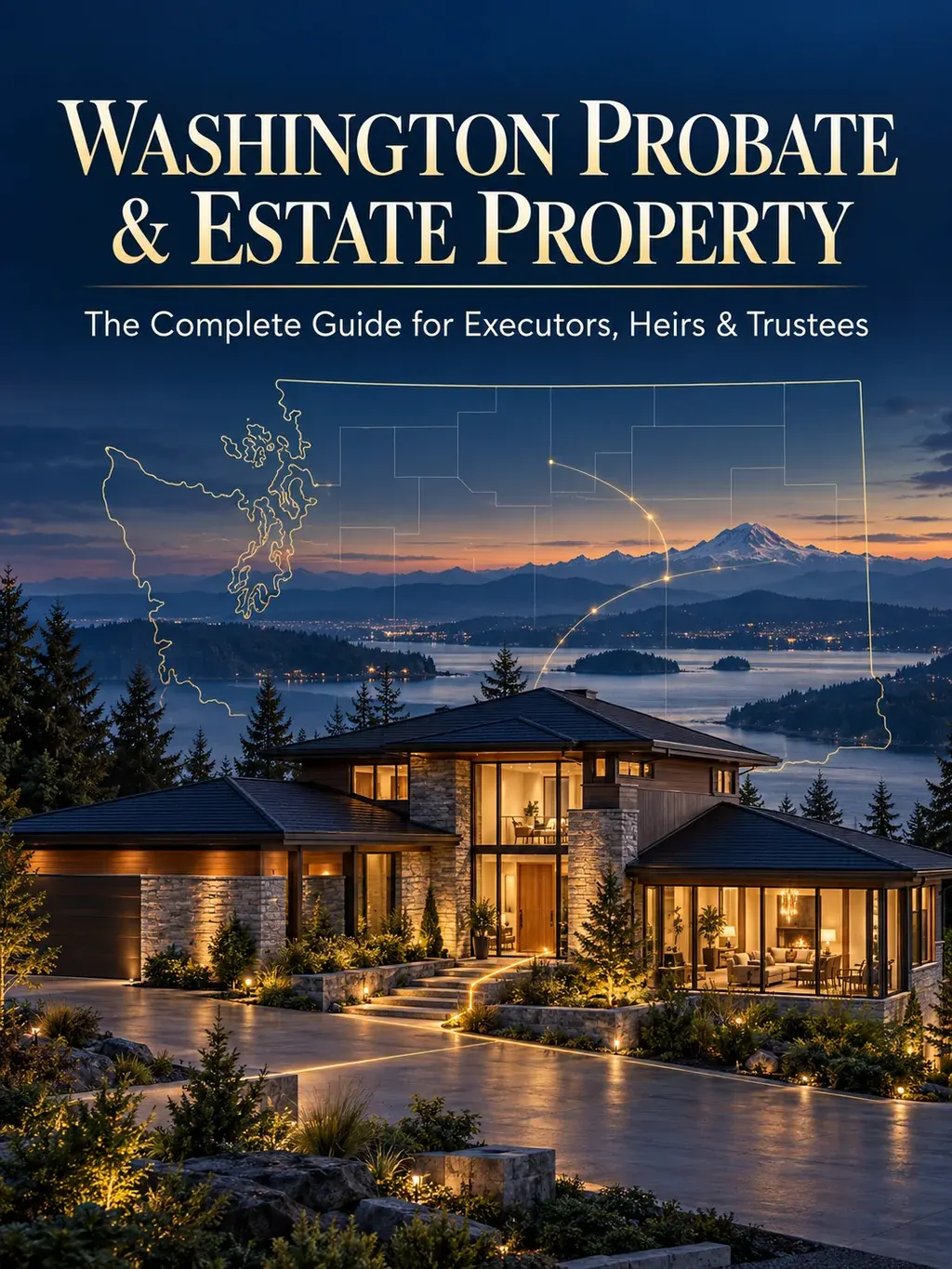 Guide cover: Washington Probate & Estate Property, The Complete Guide for Executors, Heirs & Trustees